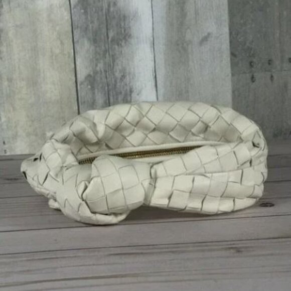 Bottega Veneta Mini Jodie Leather Hobo Bag - White $2500 - Picture 7 of 12